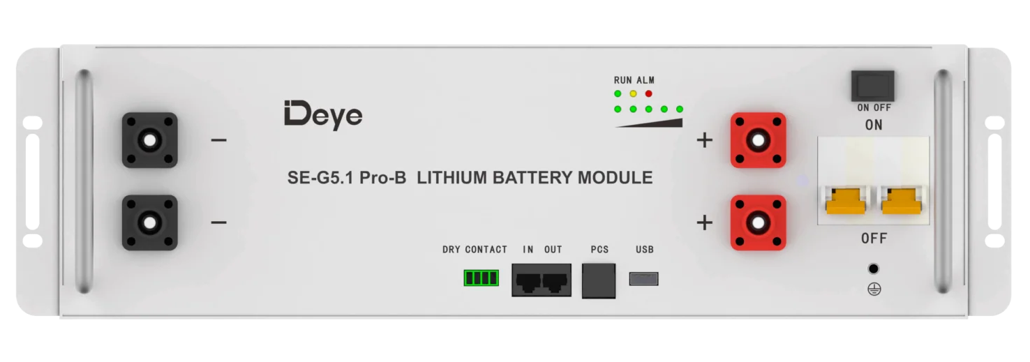 Deye SE-G5.1 Pro-B — 5,1 kWh Batteriespeicher LiFePO4 LFP Niedervolt Speicher