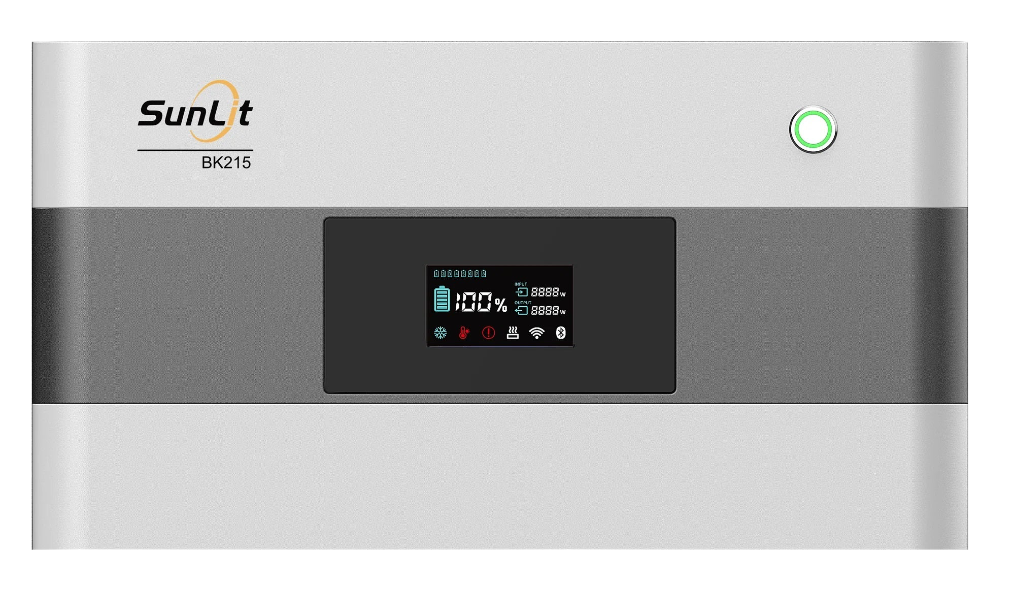 SunLit BK215 — 2.150 Wh Kopfspeicher für SunLit Balkonkraftwerk-Speicher (Refurbished) SunLit BK215 2.150 Wh Kopfspeicher für SunLit Balkonkraftwerk-Speicher (Refurbished)  — mit gratis Deye 800 W Wechselrichter und 20 m Schuko Kabel