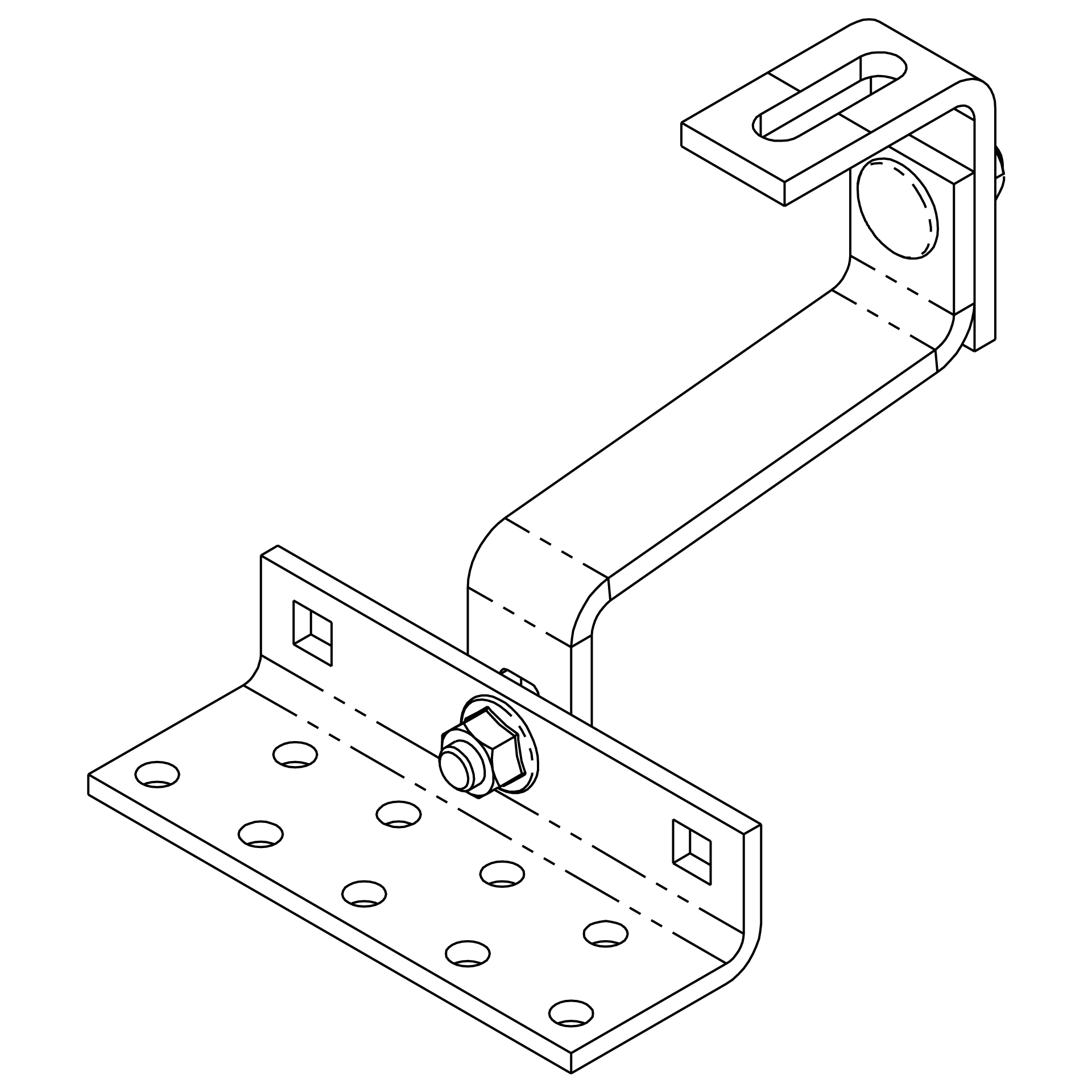 K2 Systems - RF PA VARIO 2 - 5/6x30 — 2-fach höhenverstellbarer Vario-Dachhaken (1000107)