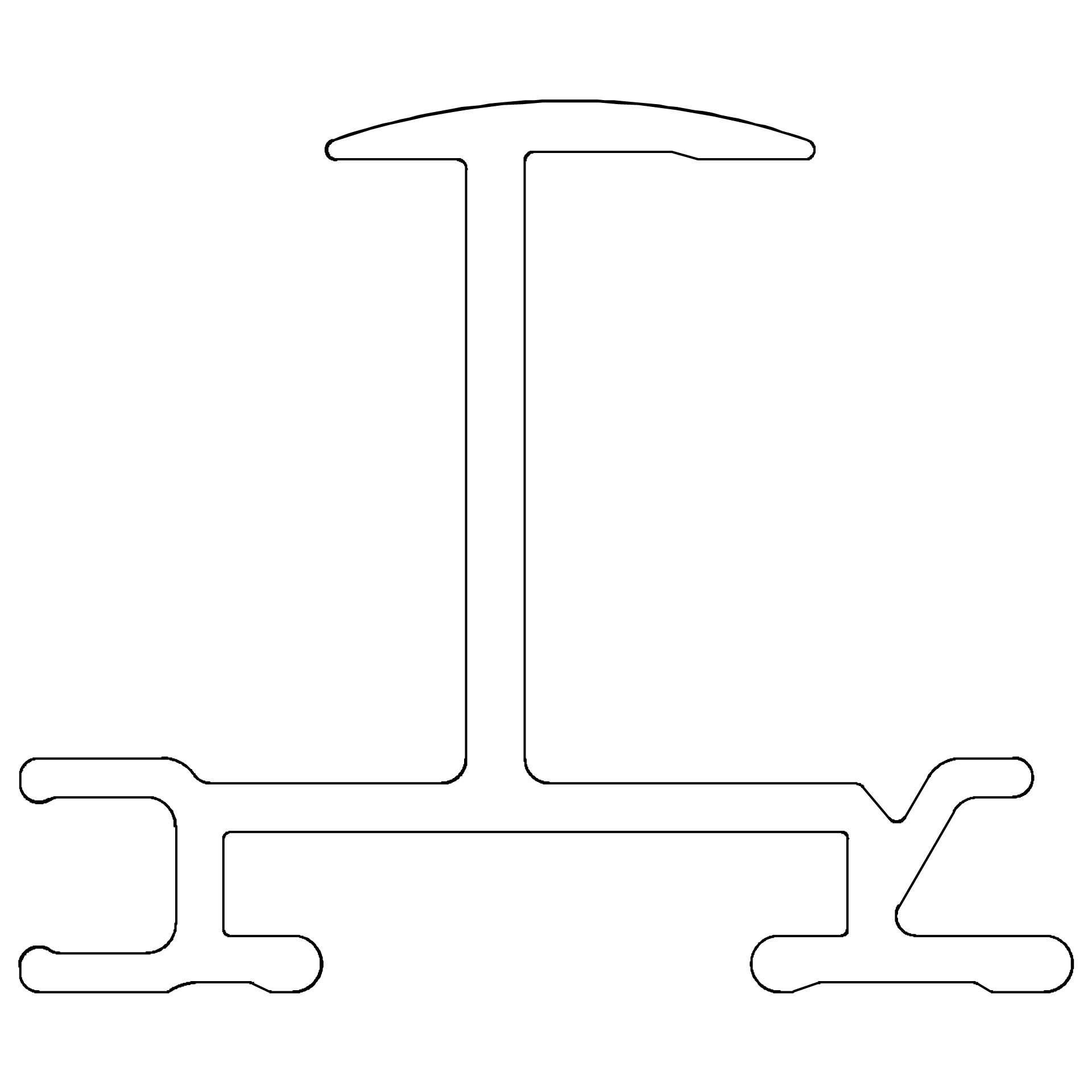 K2 Systems - Insertion rail 30, 5,40m, schwarz — Modulschienen für Einlegesystem, Höhe 30 mm (2004086)