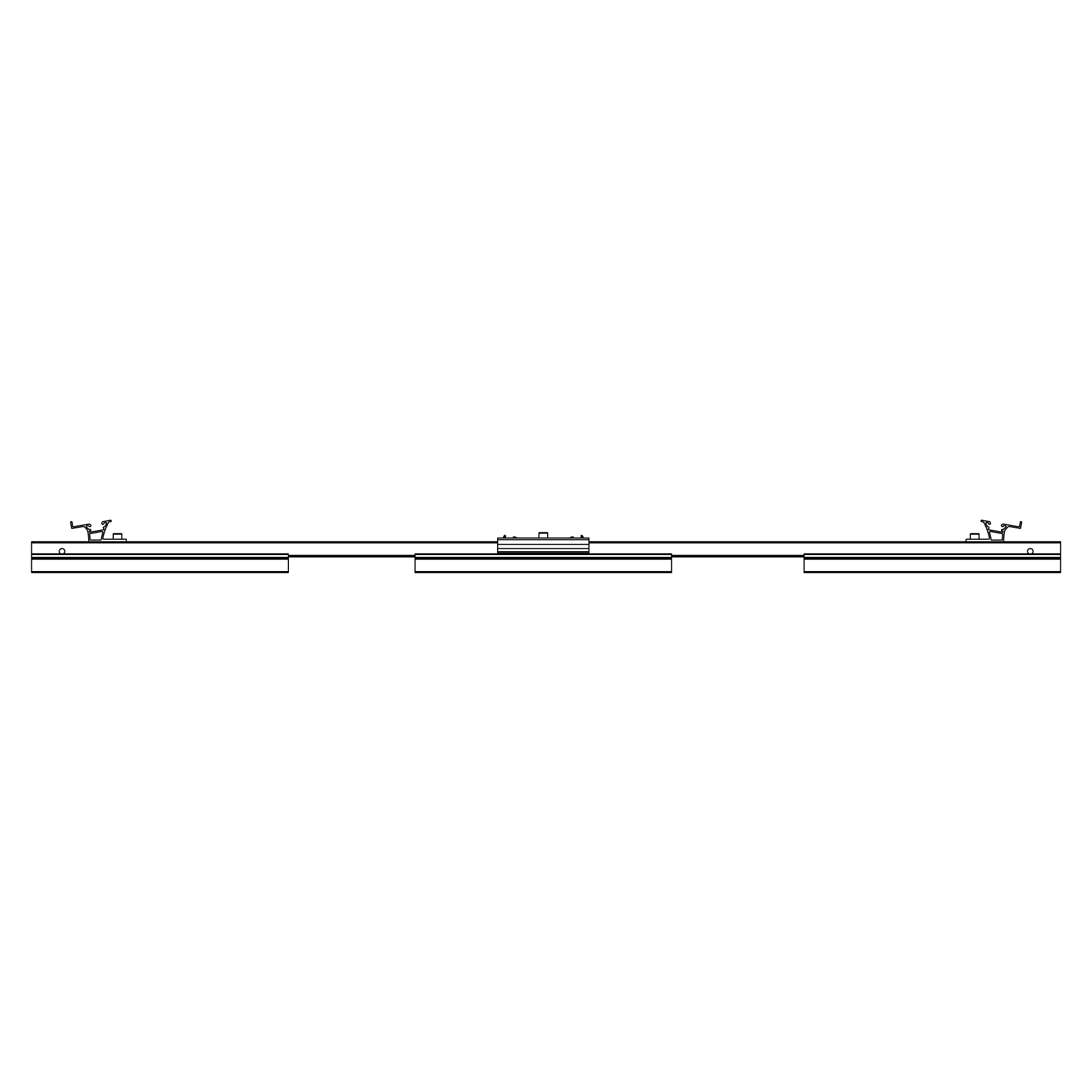 K2 Systems - D-Dome 6.10 Base Set L  (2480x75x77,5mm) — für Modulbreiten von 1061-1170 mm (2004095)