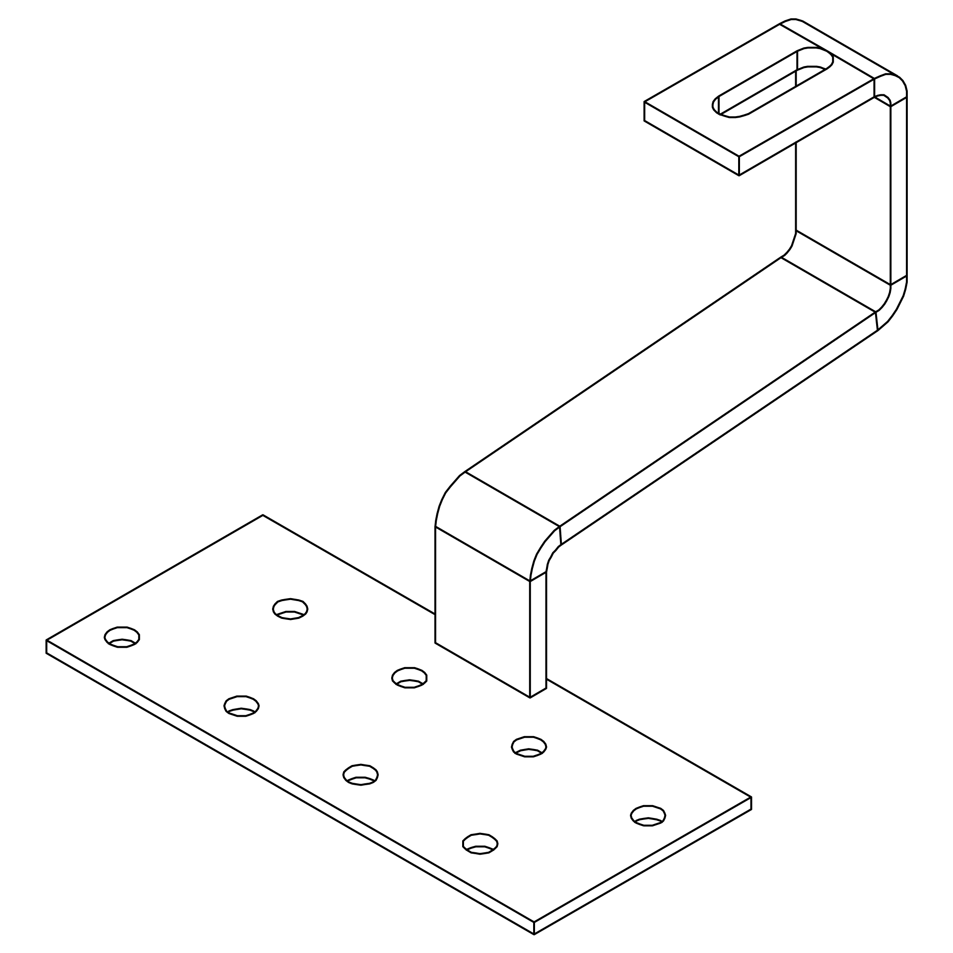 K2 Systems - RF PA H47-138-4x180x80-6x35 langer Ausleger (13cm) — Dachhaken für Pfannenziegel h=47mm (große Platte) (1001508) K2 Systems - RF PA H47-138-4x180x80-6x35 langer Ausleger (13cm) — Dachhaken für Pfannenziegel h=47mm (große Platte) (1001508)