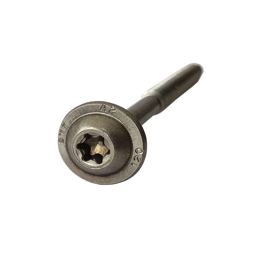 Tellerkopfschraube für Dachhaken  — 180 mm, Torx, A2 Edelstahl