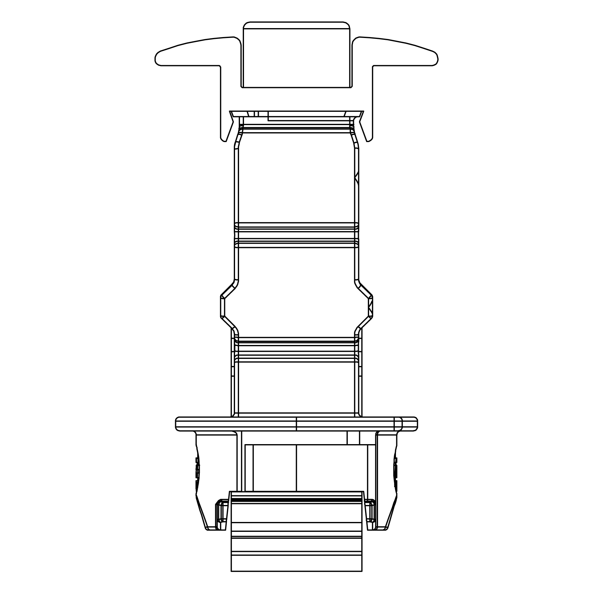 K2 Systems - MC SET Clamp 25-40 BLACK — K2 Universal Mittelklemme schwarz eloxiert (2004148)
