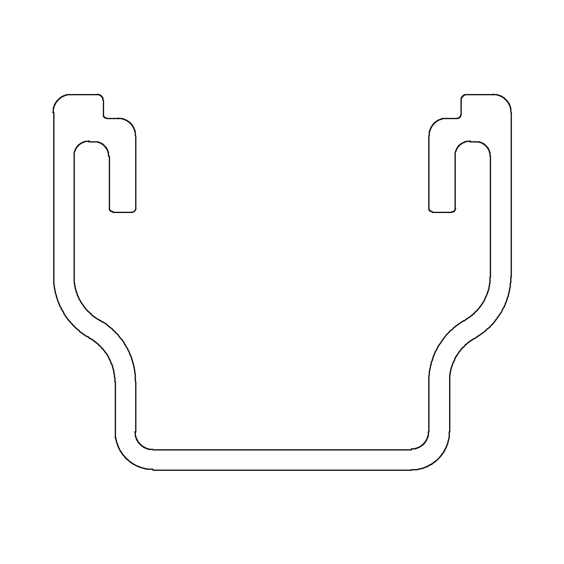 K2 Systems - RK2 MUR 0,10m EPDM SET — K2 MultiRail 10 SET mit EPDM Band und Schrauben ()