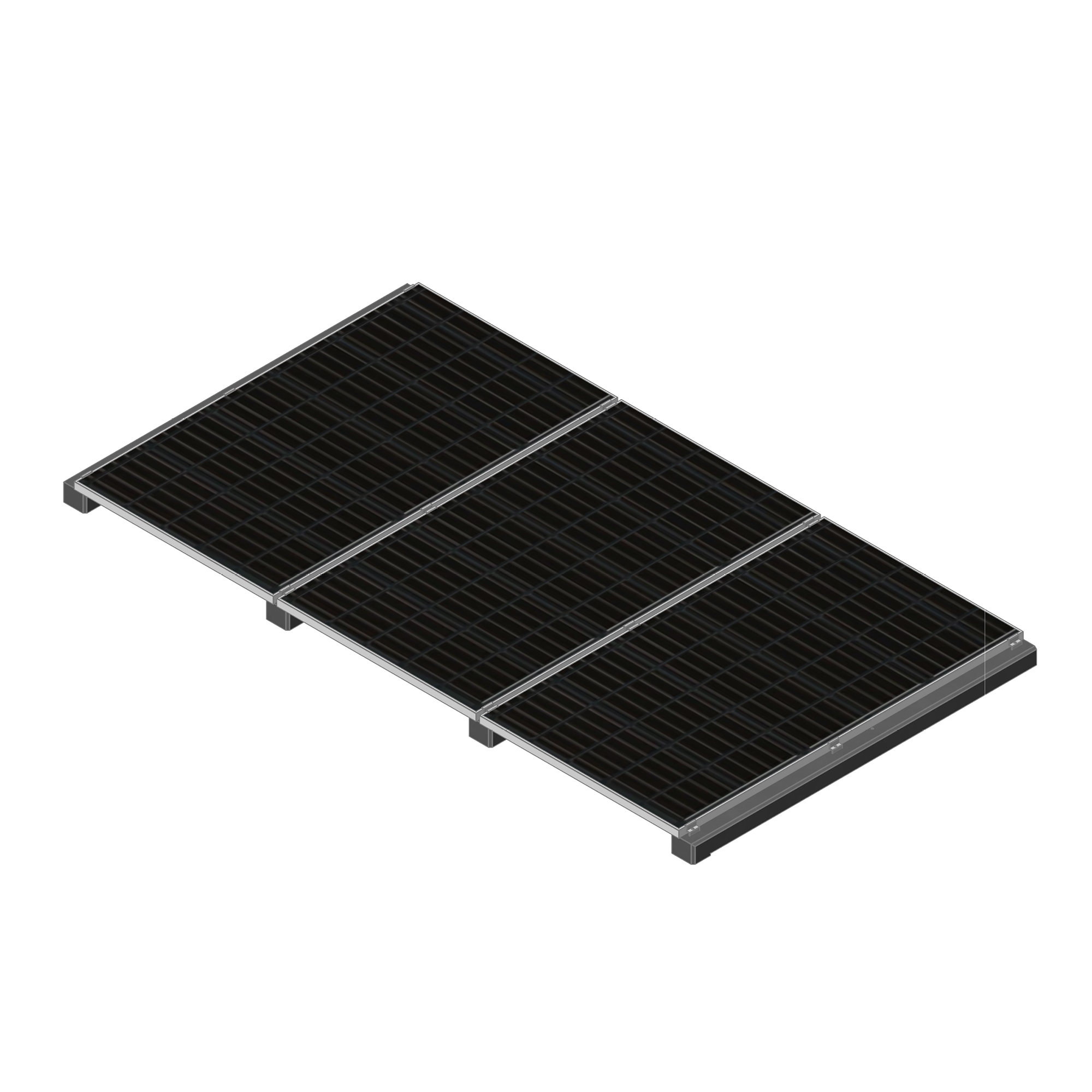 Wattstone 0° Naturgrau — PV-Aufständerung aus Feinbeton