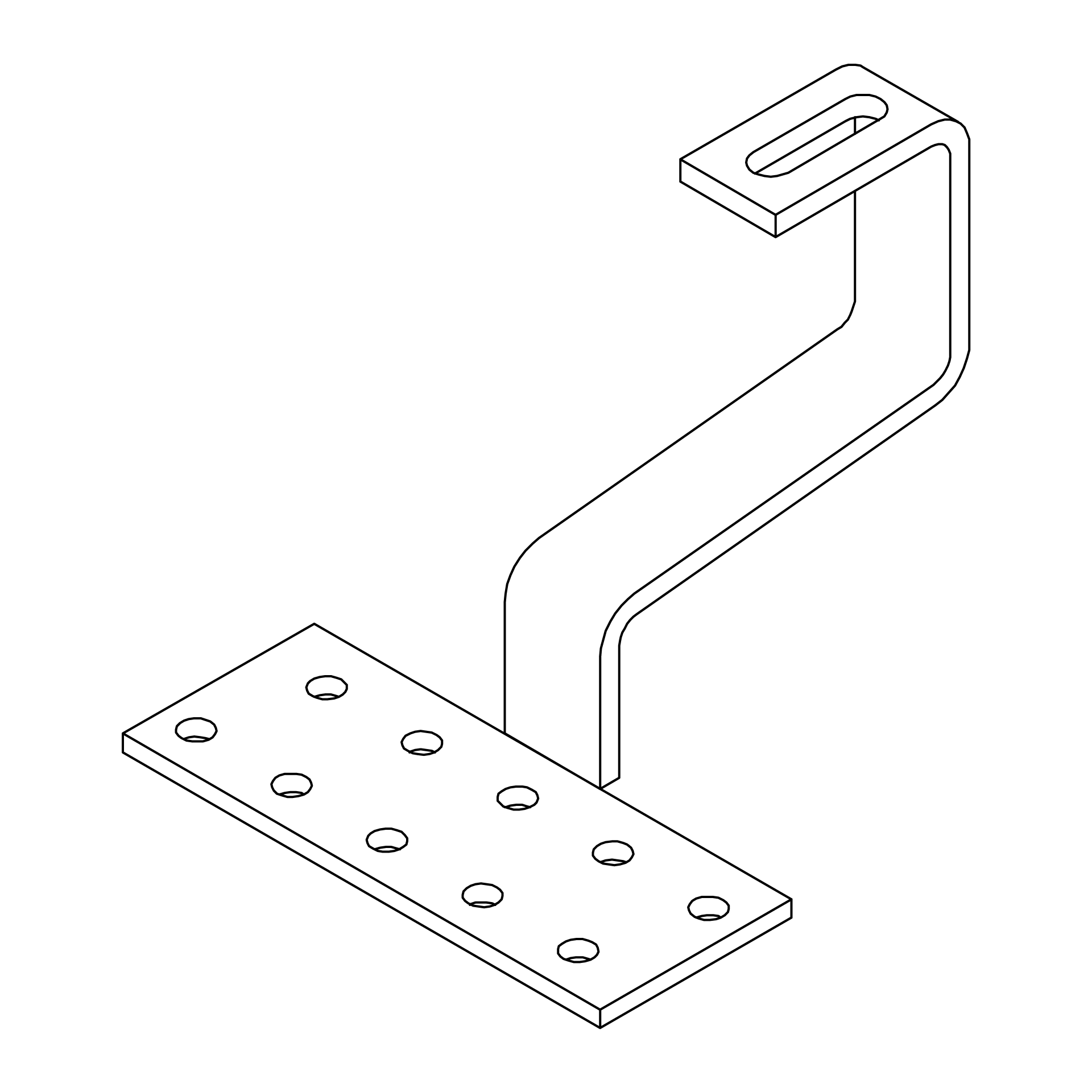 K2 Systems - RF PA H47-134 — Dachhaken für Pfannenziegel h=47mm (kleine Platte) (1000001)