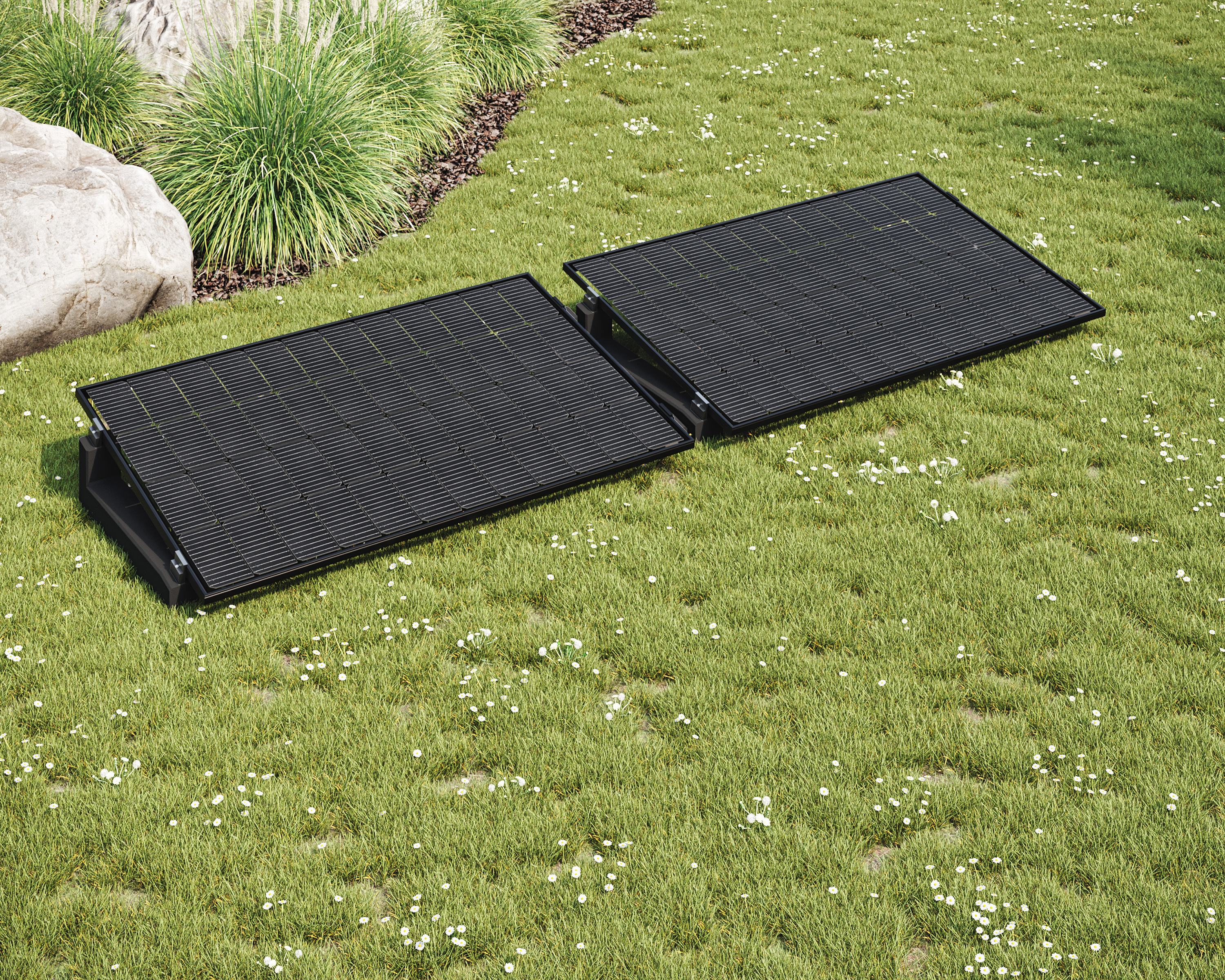 Wattstone 10° V1 Naturgrau — PV-Aufständerung aus Feinbeton