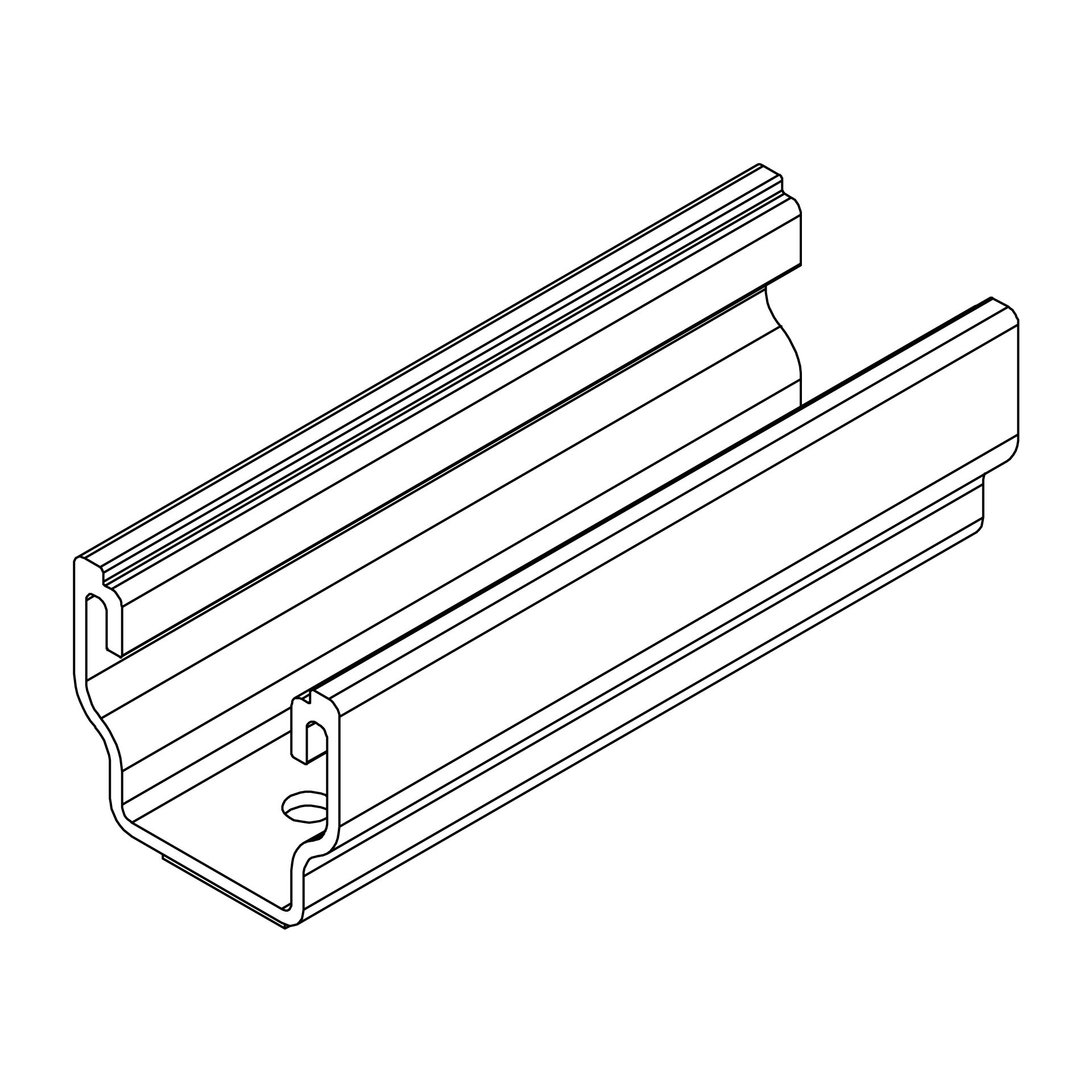 K2 Systems - RK2 MUR 0,10m EPDM SET — K2 MultiRail 10 SET mit EPDM Band und Schrauben ()