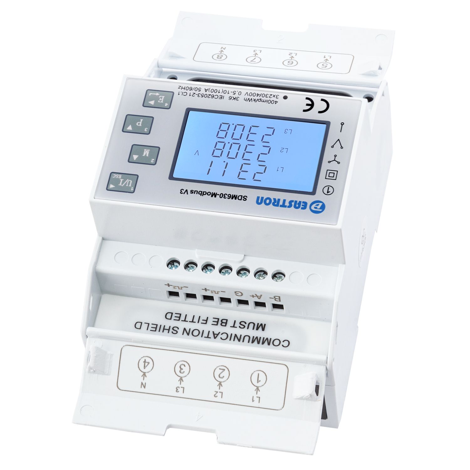EASTRON SDM630-MODBUS-MID V3 — 100A Smart Meter 3-phasig für z.B. Deye, Growatt Wechselrichter (Neue Generation)