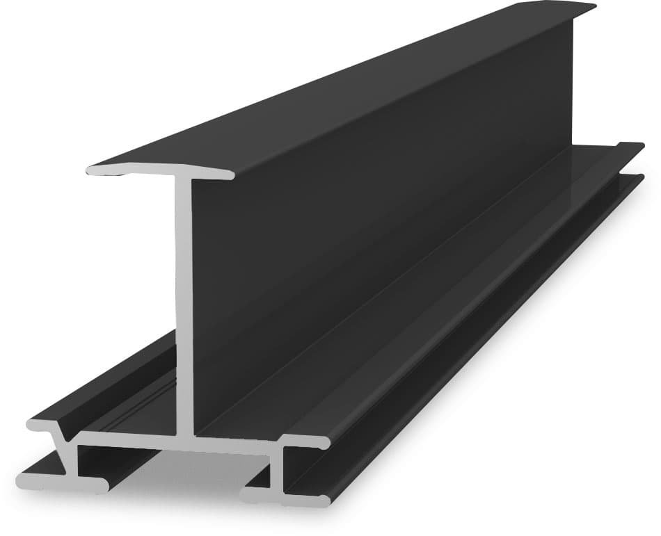K2 Systems - Insertion rail 35, 5,40m, schwarz — Modulschienen für Einlegesystem, Höhe 35 mm (2004217)