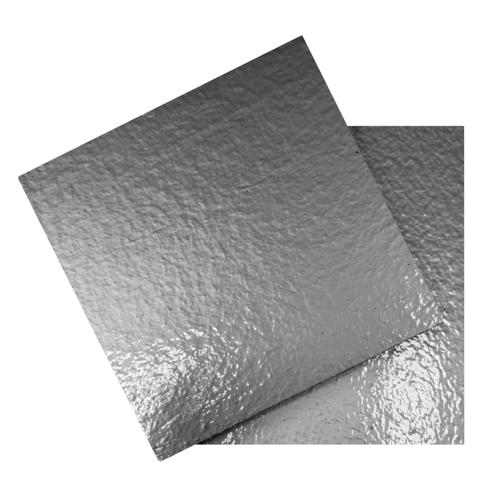 Wattstone Schutzlage alukaschiert — Bautenschutzmatte aus PUR-gebundenem Gummigranulat für EPDM-Oberflächen