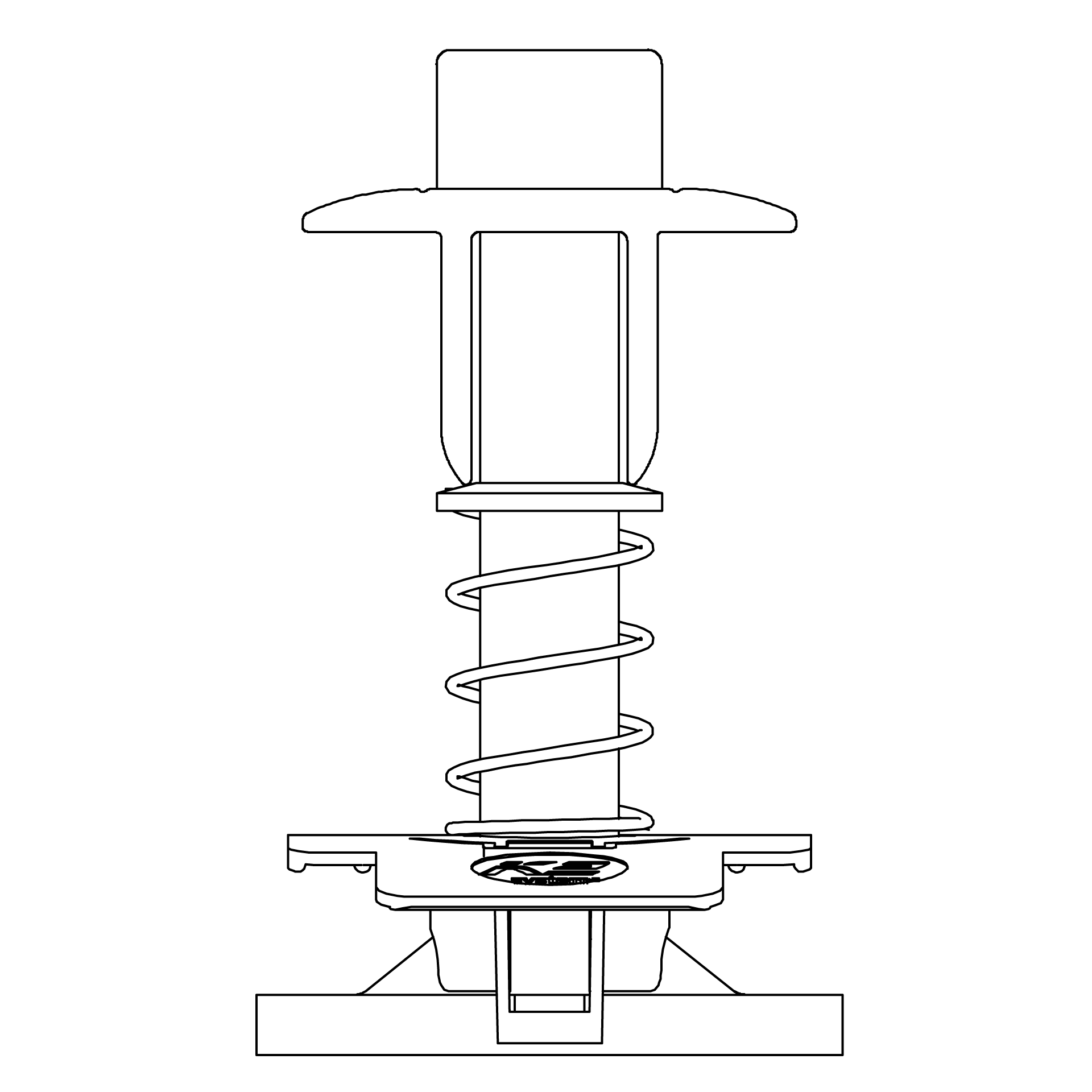 K2 Systems - MC XS SET AL BLACK 34-38 SS PA — XS-Mittelklemmen-Set 34-38mm,Edelstahl,vormontiert (1005158)