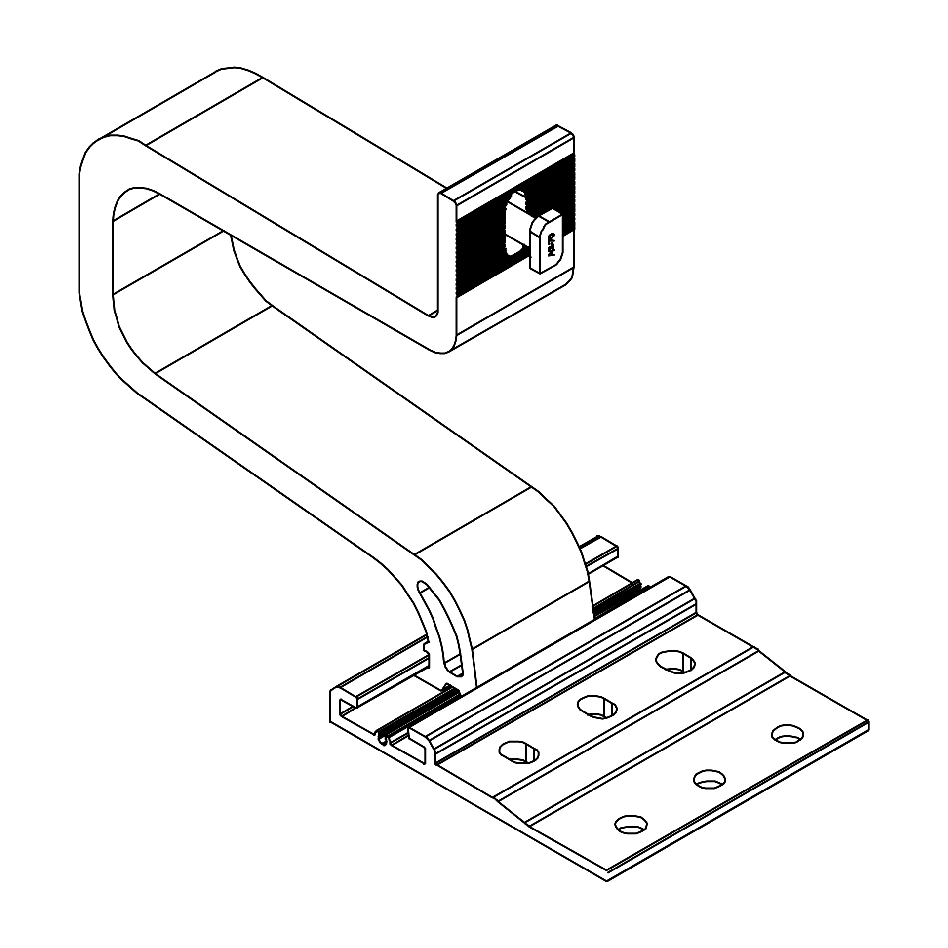 K2 Systems - SingleHook Alpin — Dachhaken (Breite Grundplatte: 100 mm) (2003155)