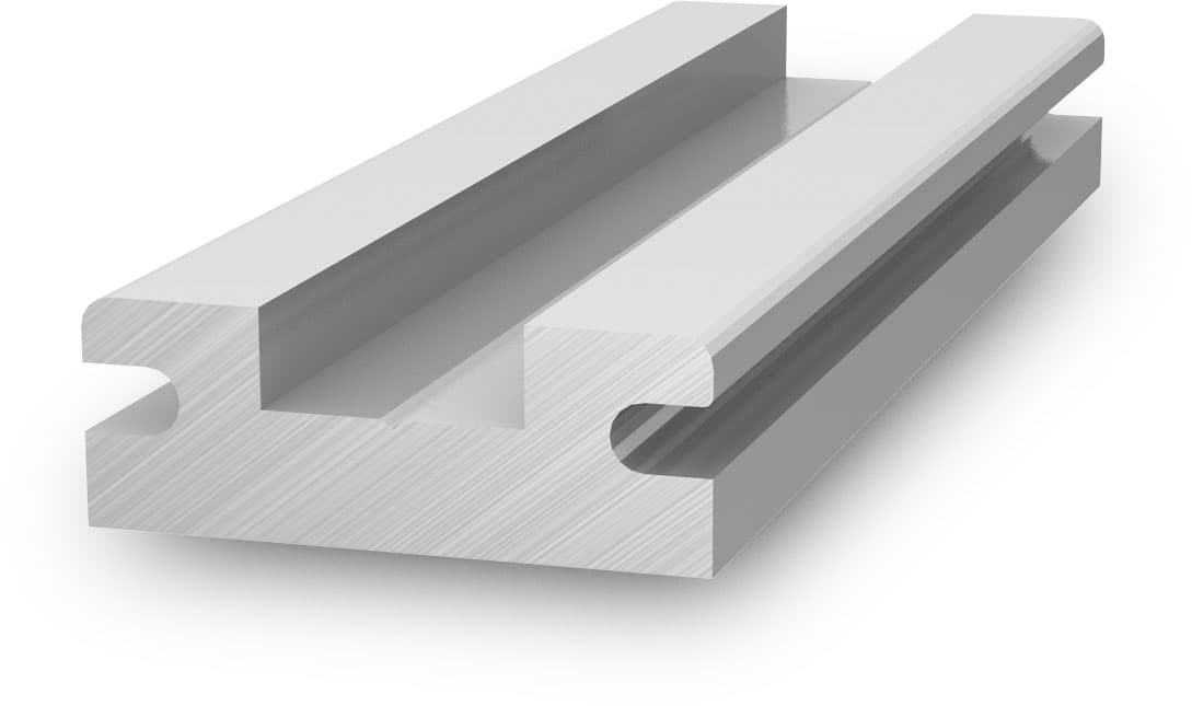 K2 Systems - Insertion rail Rail connector — Verbinder Horizontalschiene, Alu blank (2002764)