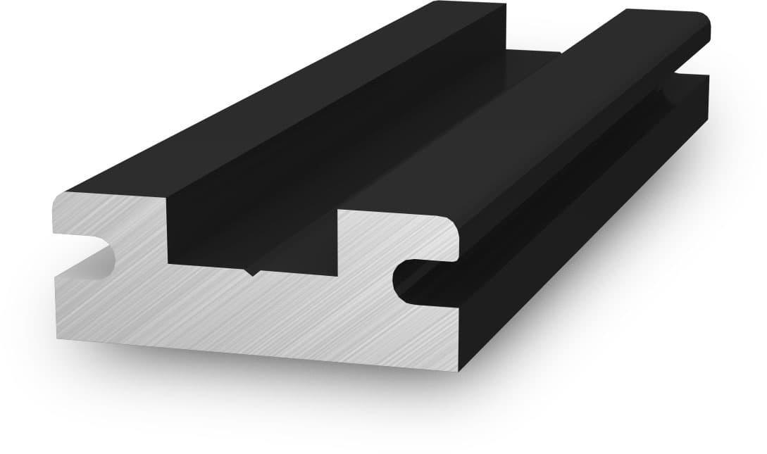K2 Systems - Insertion rail Rail connector schwarz eloxiert — Verbinder Horizontalschiene, Alu schwarz eloxiert (2002765)