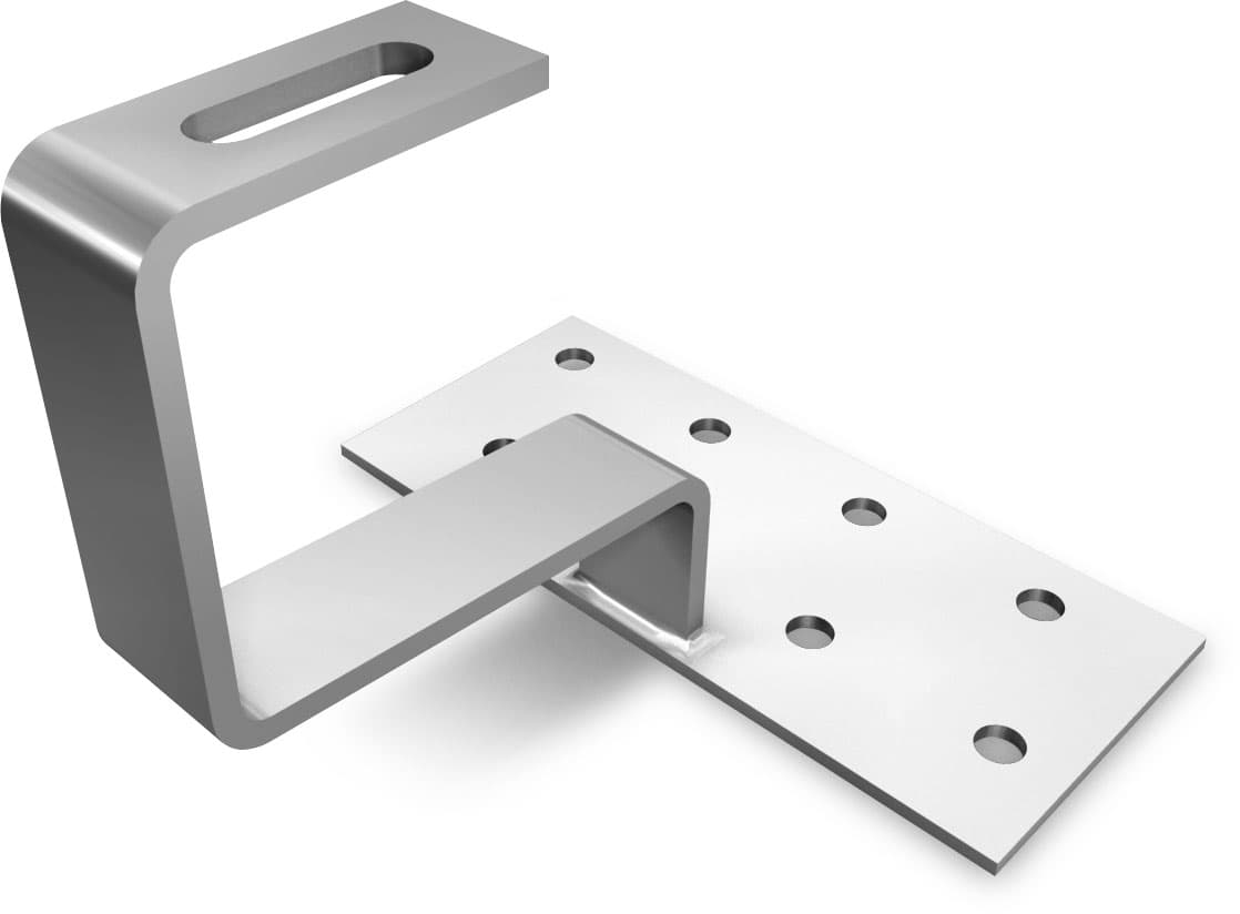 K2 Systems - RF PA H47-138-4x180x80-6x35 langer Ausleger (13cm) — Dachhaken für Pfannenziegel h=47mm (große Platte) (1001508) K2 Systems - RF PA H47-138-4x180x80-6x35 langer Ausleger (13cm) — Dachhaken für Pfannenziegel h=47mm (große Platte) (1001508)