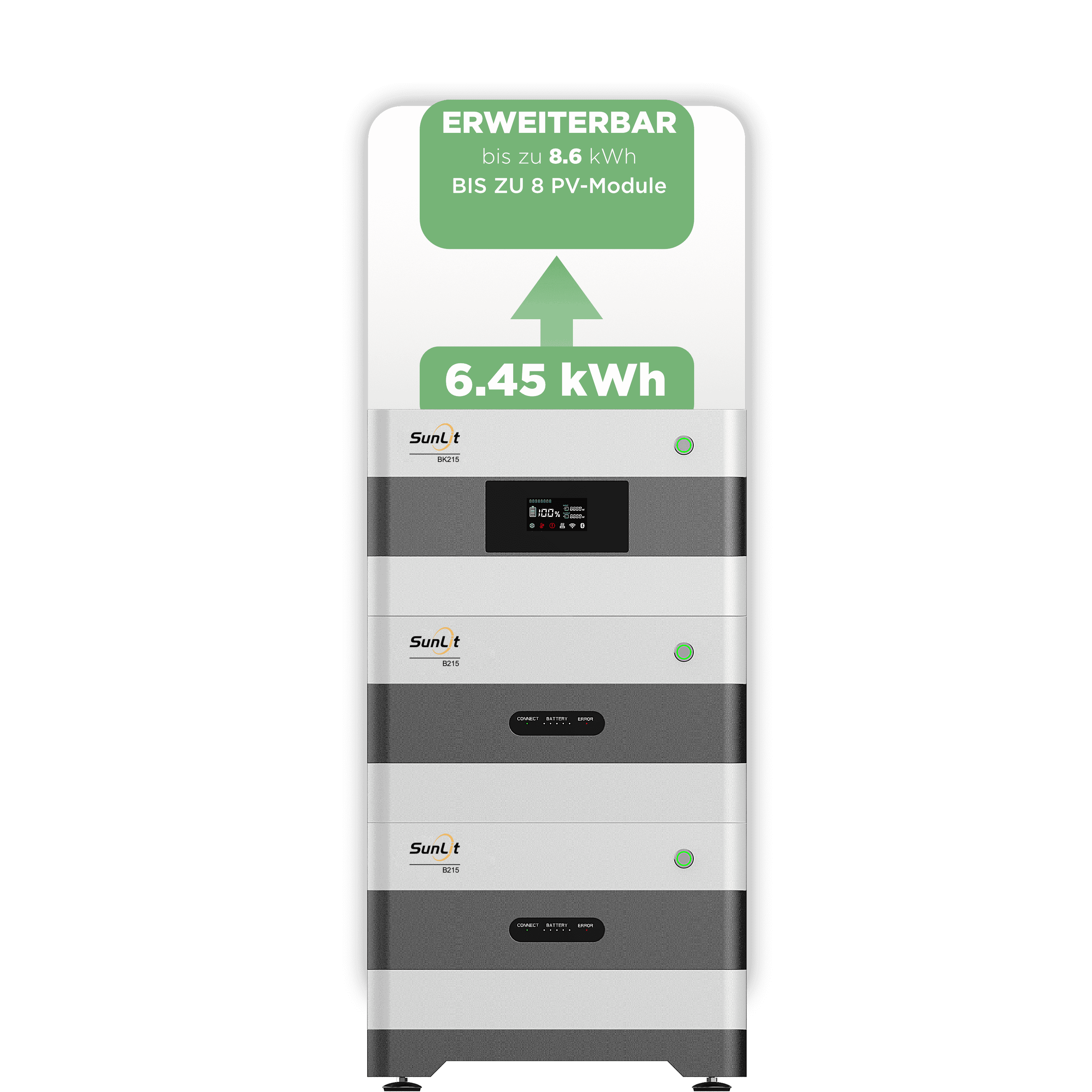 Sunlit Balkonkraftwerkspeicher — 6.450 Wh Sunlit Balkonkraftwerkspeicher — 6.450 Wh